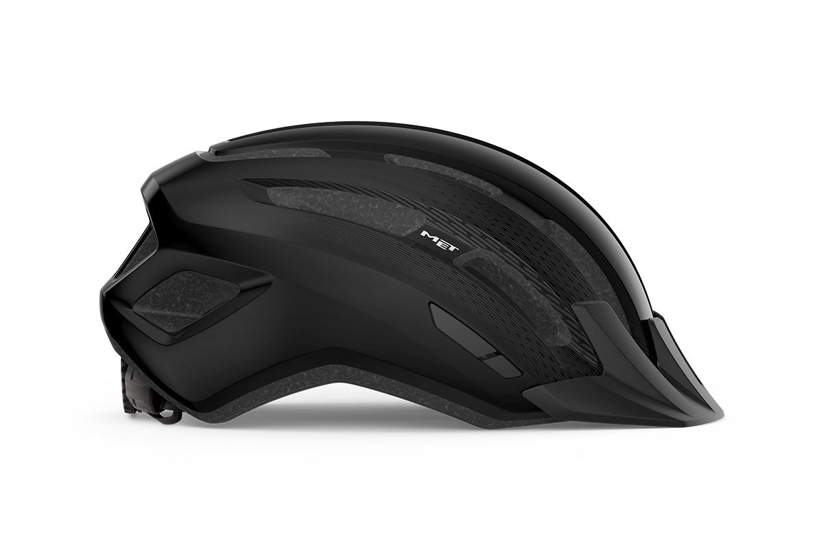 Casco MET Downtown rojo metálico