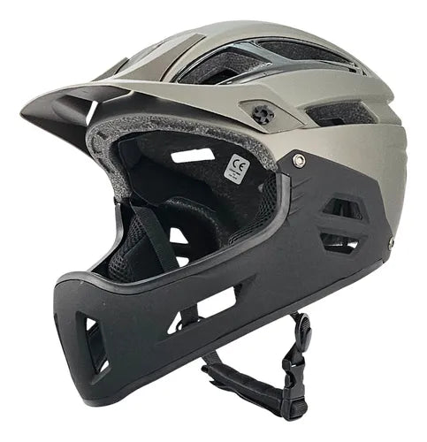 Casco full face VG marvo desmontable para todas las edades negro / plata