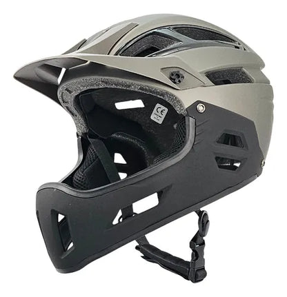 Casco full face VG marvo desmontable para todas las edades negro / plata
