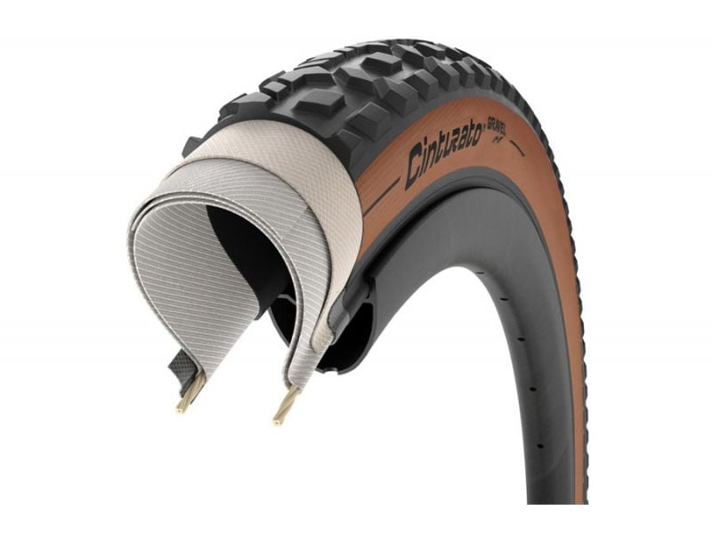 Llanta TR Pirelli cinturato gravel M  700x35  café