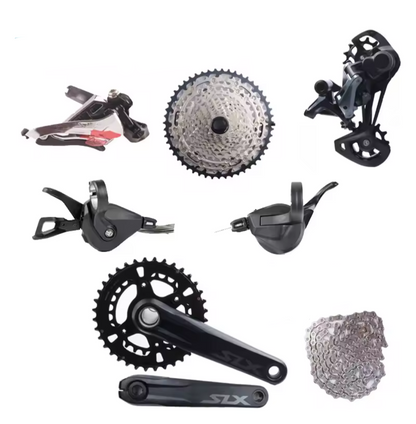 Transmisión shimano 2x12 full SLX MS armada 26-36t x 10-45t