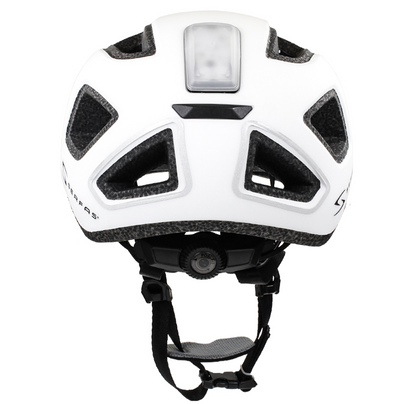 Casco SERFAS metro blanco con luz trasera