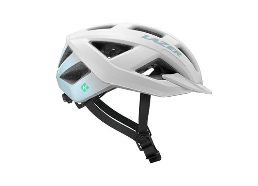 Casco Lazer cerro KC blanco / menta