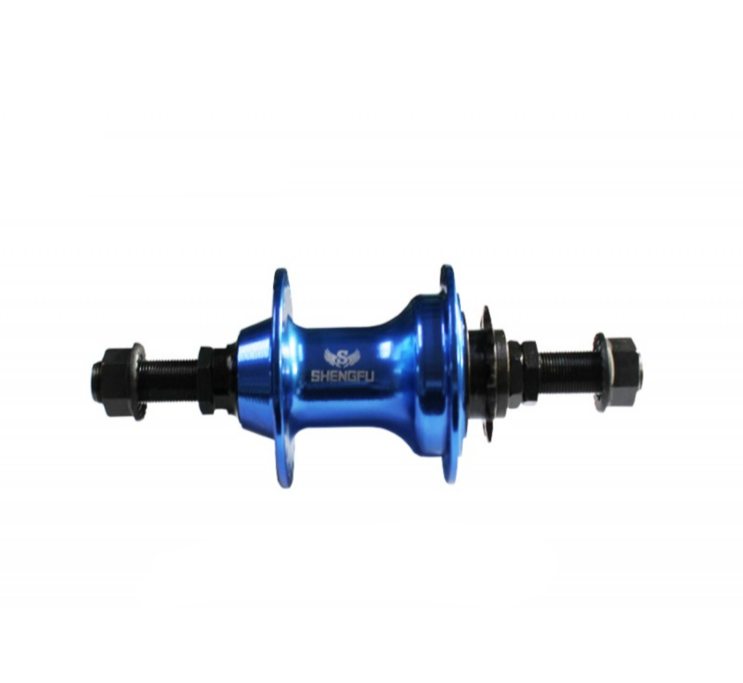 Maza trasera  BMX eje 14 16T 36H azul