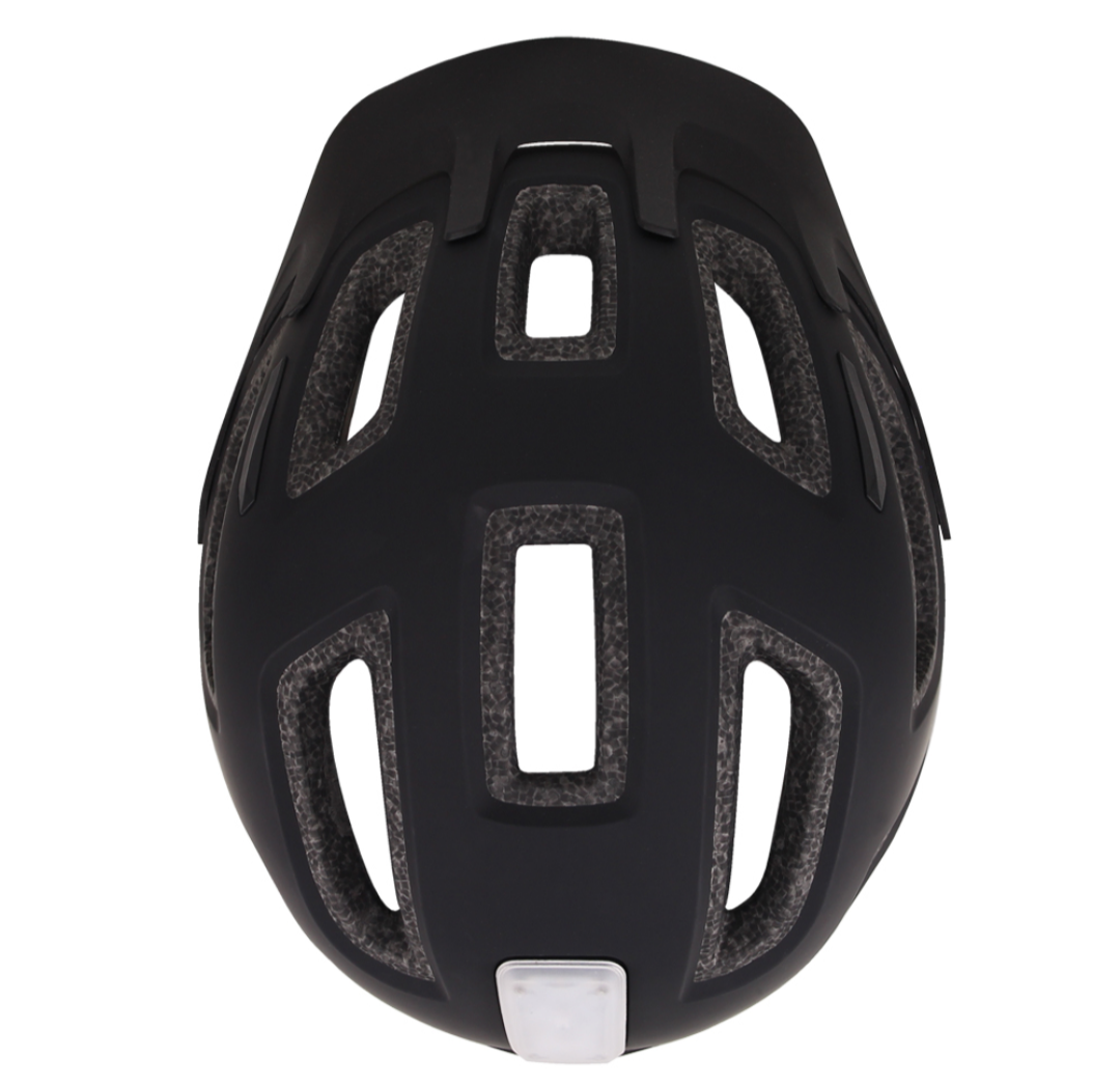 Casco SERFAS metro negro con luz trasera