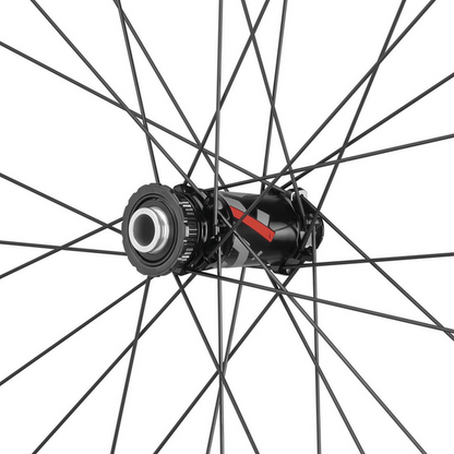 Par de rines fulcrum de aluminio  R-29 red metal 5 boost Shimano HG