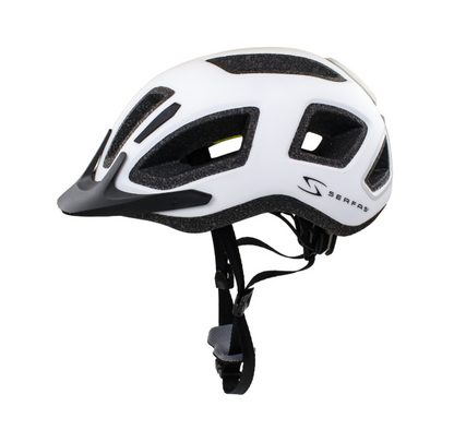 Casco SERFAS metro blanco con luz trasera