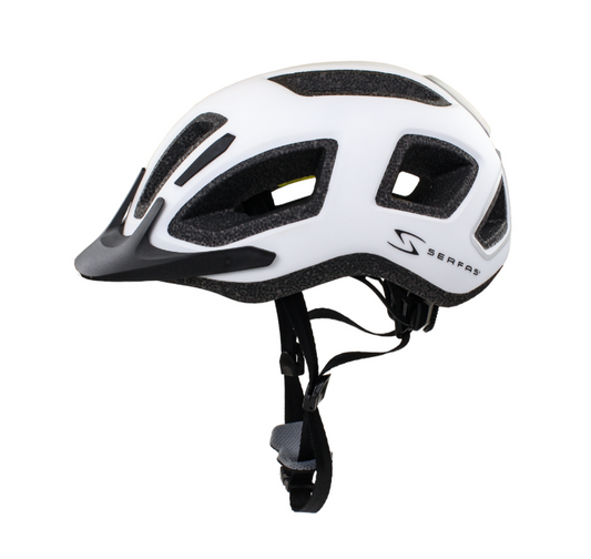 Casco SERFAS metro blanco con luz trasera