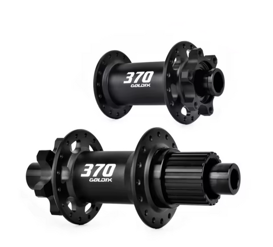 Par de mazas aluminio  32h de 6t MS R142x12mm F15x100 driver tronador