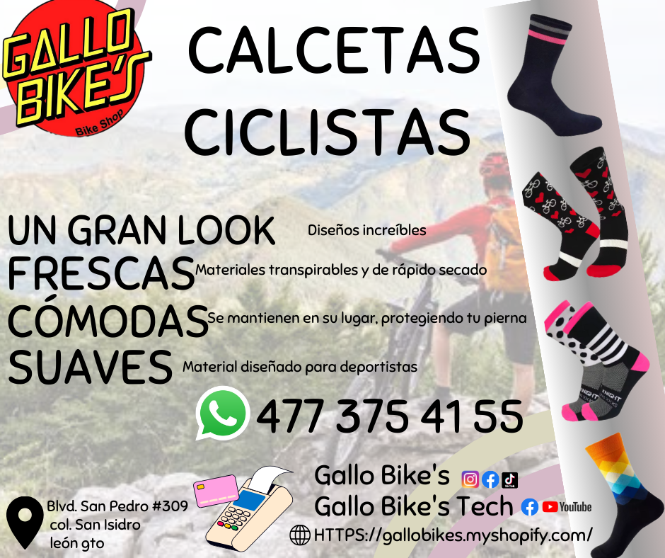 Refacciones, accesorios, ropa, energéticos, taller con servicios especializados, bicis, todo eso y más lo encuentras, con amplia variedad en tu tienda de confianza... Gallo Bikes's