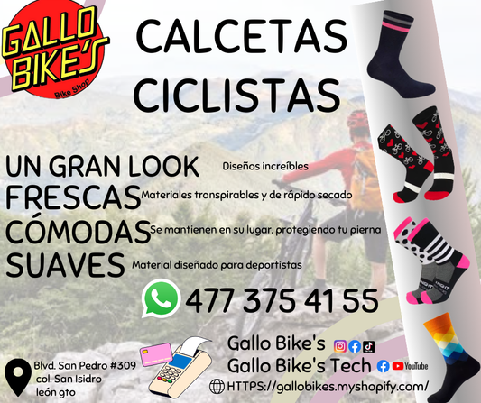 Refacciones, accesorios, ropa, energéticos, taller con servicios especializados, bicis, todo eso y más lo encuentras, con amplia variedad en tu tienda de confianza... Gallo Bikes's