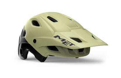 Casco MET Parachute full face desmontable 2 en 1 verde / negro
