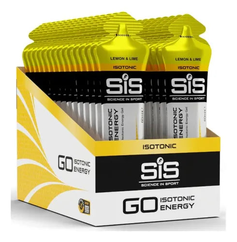 Gel SIS Go Energy gel sabor lima limón caja con 30pz de 60ml