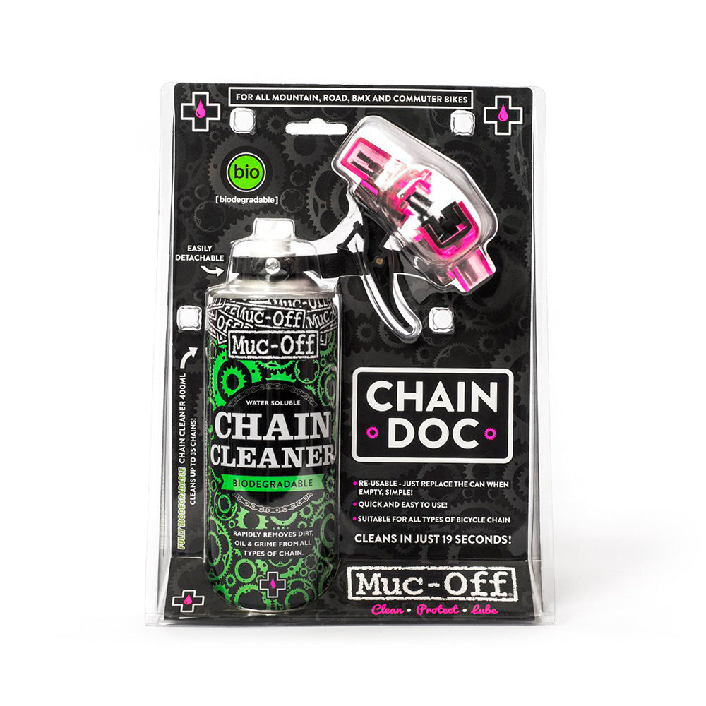 Kit de desengrasante y máquina de limpieza para cadena muc off
