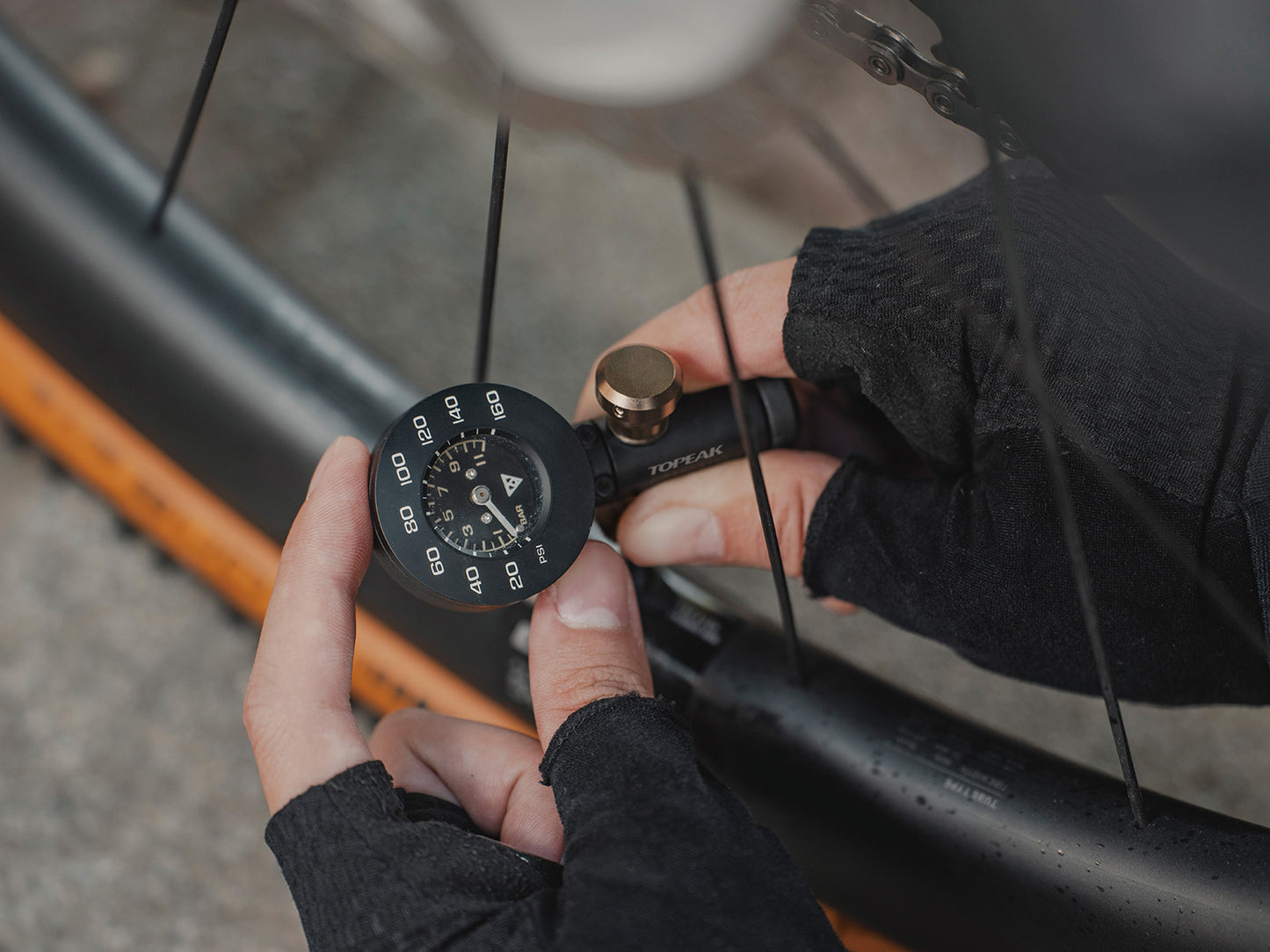 Inflador topeak  con medidor Airbooster