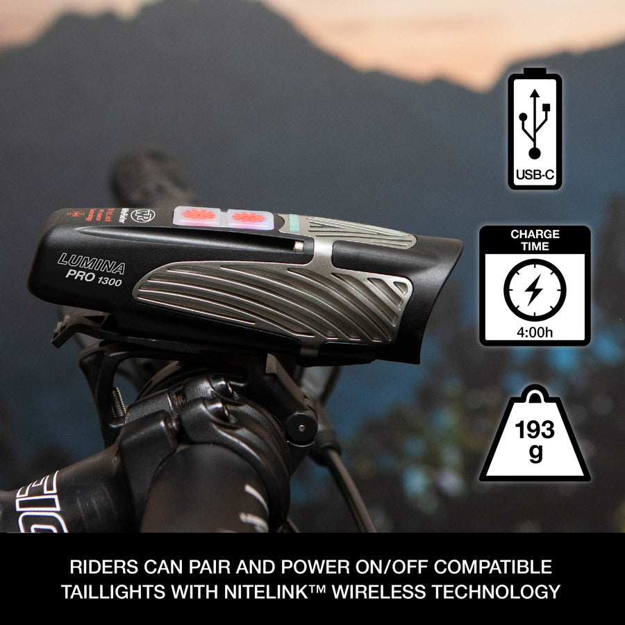Luz delantera NiteRider Lumina Pro 1200 (Bluetooth)