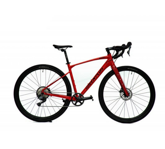 Bicicleta r700 gravel 1x11 shimano grx green plus rojo