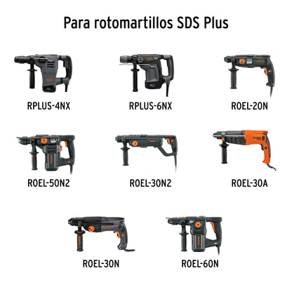 TRUPER Juego de 15 brocas y cinceles SDS Plus en estuche