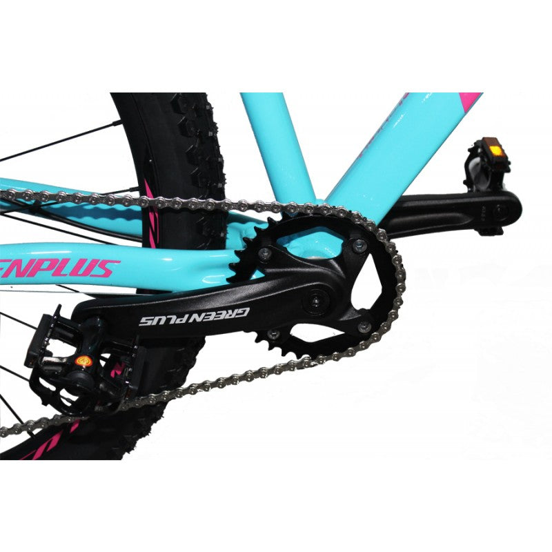 Bicicleta r29 1x12 MTB climber green plus azul
