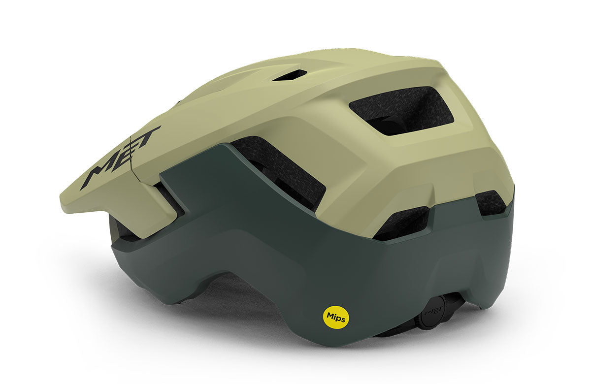 Casco MET TERRAE MIPS verde / aulado