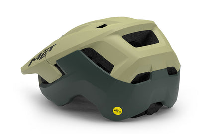 Casco MET TERRAE MIPS verde / aulado