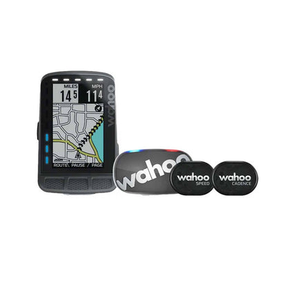 Ciclocomputador Wahoo Element Roam + Ticket + sensores de cadencia