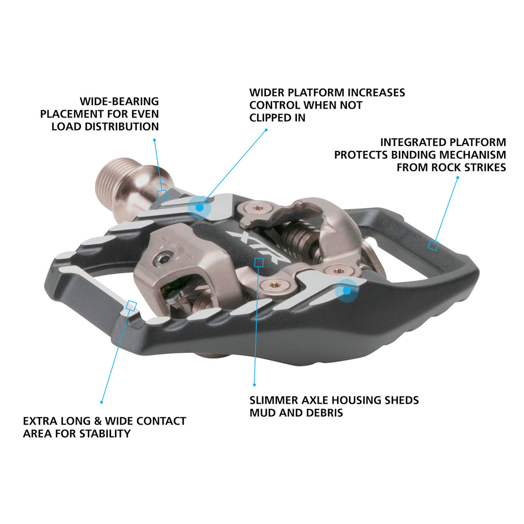 Pedales de grapa Shimano  Deore XTR M9120