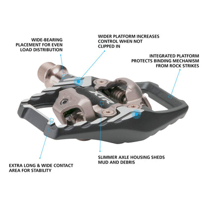 Pedales de grapa Shimano  Deore XTR M9120