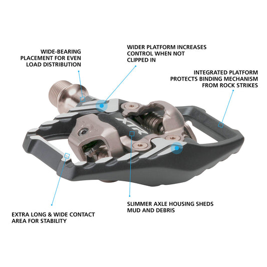 Pedales de grapa Shimano  Deore XTR M9120