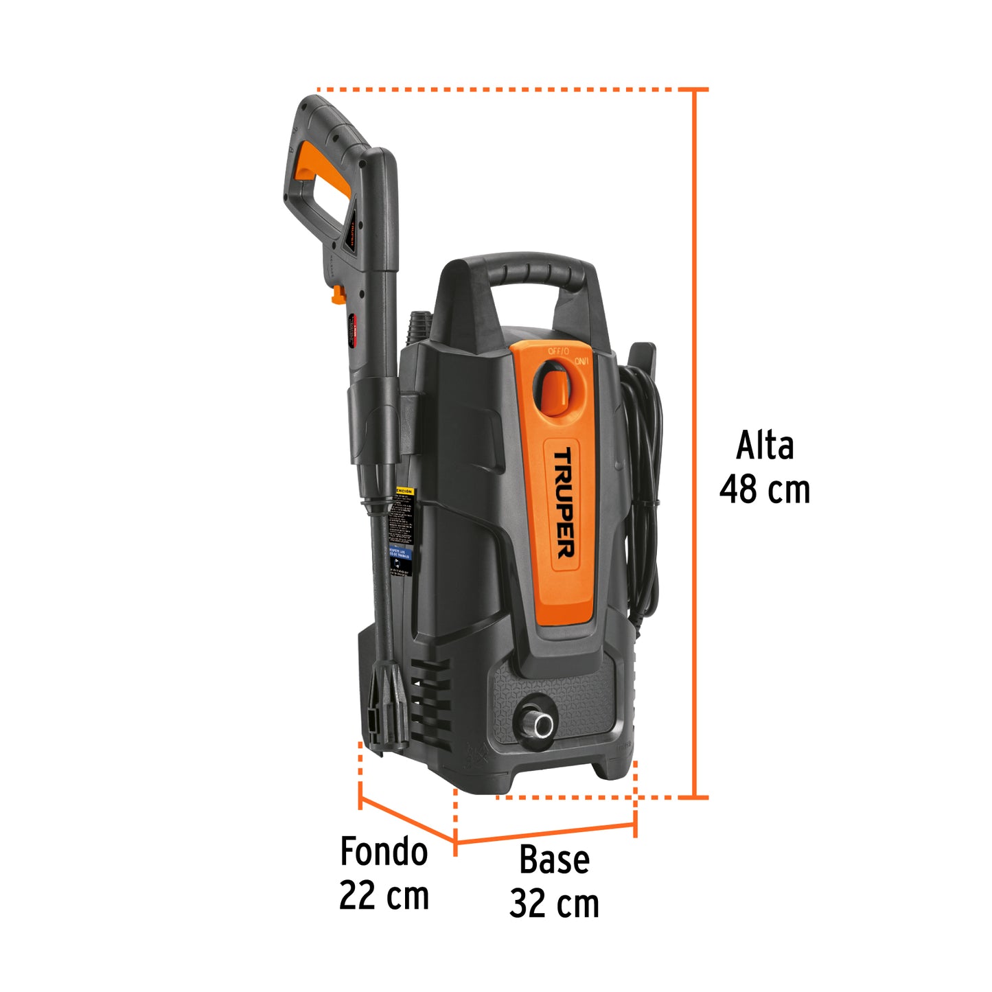 TRUPER hidrolavadora eléctrica 1500psi