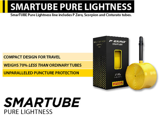 Cámara Pirelli p Zero Smart tube 700x 23/30 TPU de 80mm