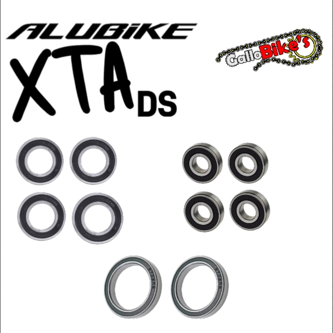 Set de baleros para cuadro Alubike XTA DS (doble suspensión) 10 piezas