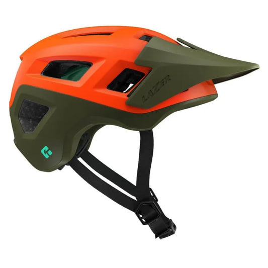 Casco Lazer coyote KC naranja / verde