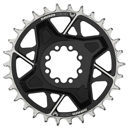 Plato SRAM X0 DM 3mm offset t-type black 34T