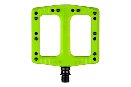 Pedales de nylon Deity Deftrap verde