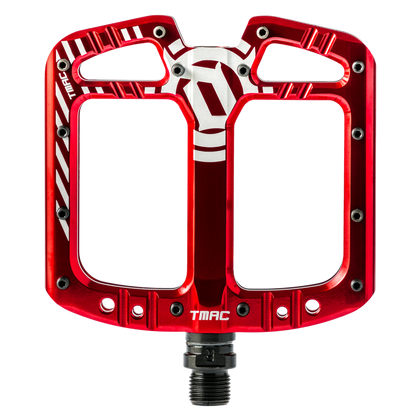 Pedales Deity TMAC aluminio rojo