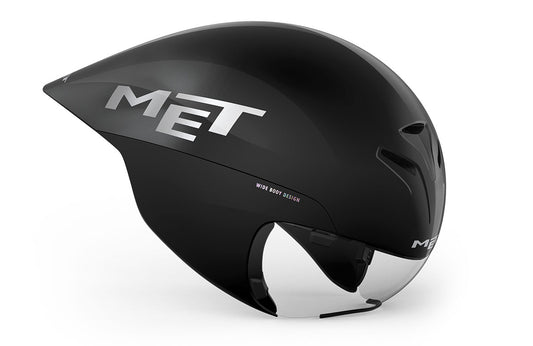 Casco MET WIDE BODY II TRIATLON negro