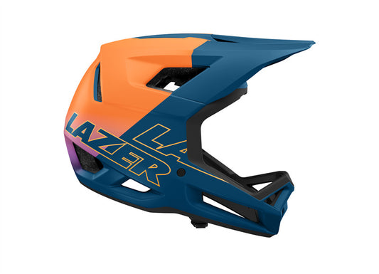 Casco Lazer Cage KC full face naranja / verde