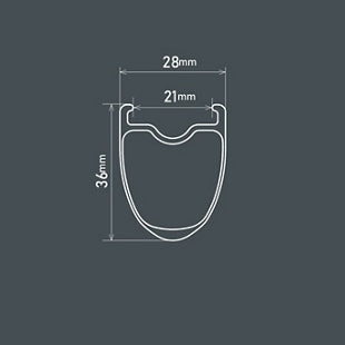 Rin delantero  Shimano DURA ACE  WH-R8170.C50 tubeless 24h  100mm