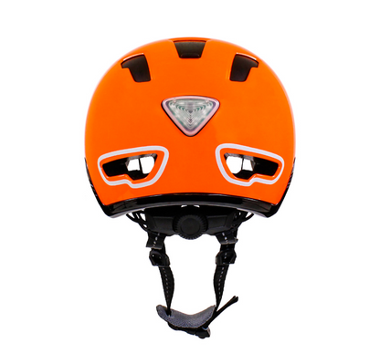 Casco SERFAS Kilowatt e-bike naranja  con luz trasera