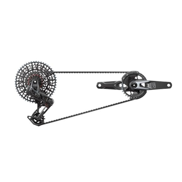 Grupo de cambios y Transmisión 1x12 SRAM X0 Eagle  AXS 32t  10-52t