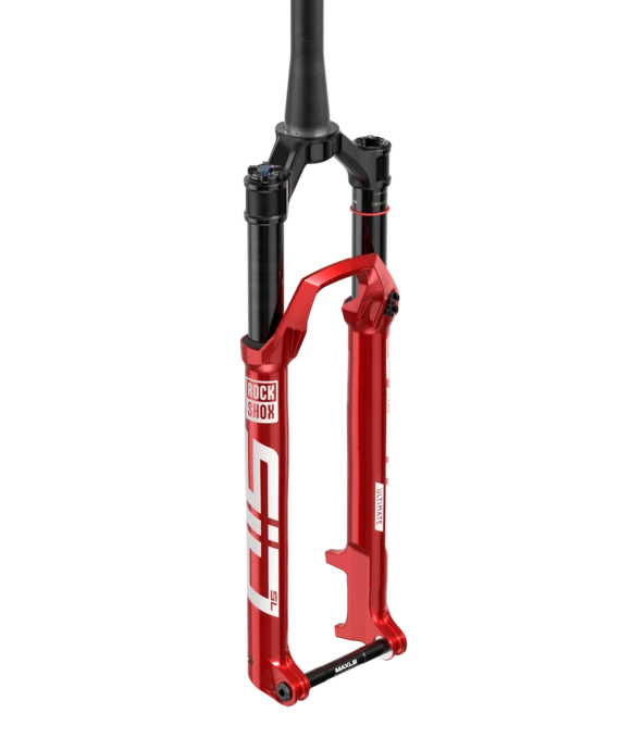 Suspensión rockshox SID  ultimate 3P 120mm r-29 de 1-1/8" x15mm rojo eléctrico E1