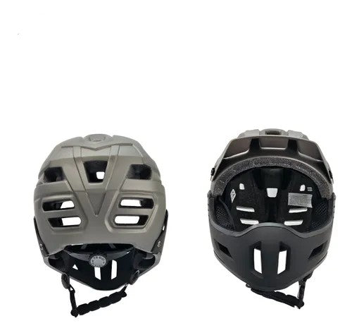 Casco full face VG marvo desmontable para todas las edades negro / plata