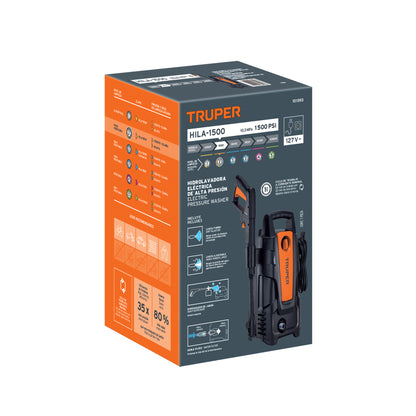 TRUPER hidrolavadora eléctrica 1500psi