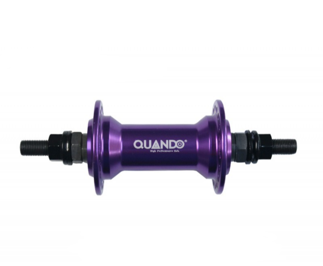 Maza delantera  BMX eje 14 36H Quando morada