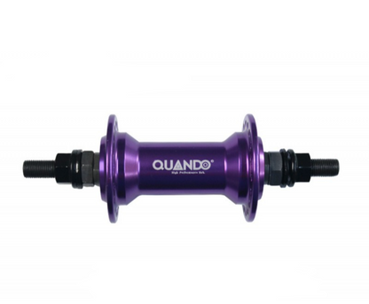 Maza delantera  BMX eje 14 36H Quando morada