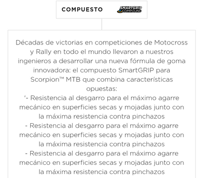 Llanta mtb TR Pirelli scorpion trail H prowall 29x2.40