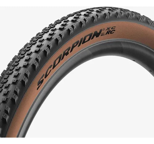 Llanta mtb TR Pirelli scorpion XC  RC 29x2.40 clásico café prowall