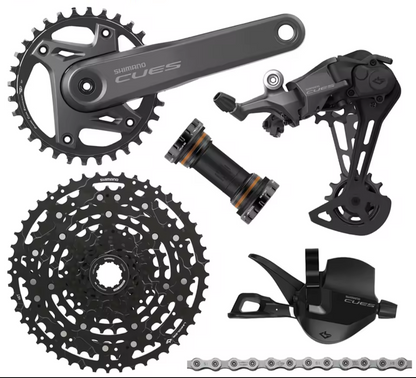 Transmisión 1x10 shimano CUES grupo de cambios 32 x 11/48T armada