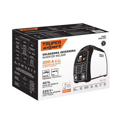 TRUPER EXPERT Soldadora inversora 200A 220V